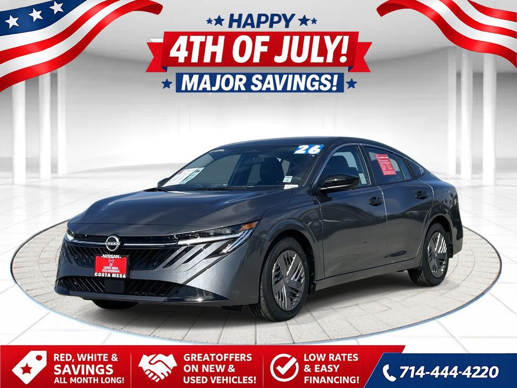 Gray (Gun Metallic) 2026 Nissan Sentra Sedan Front-Wheel Drive Continuously Variable Transmission