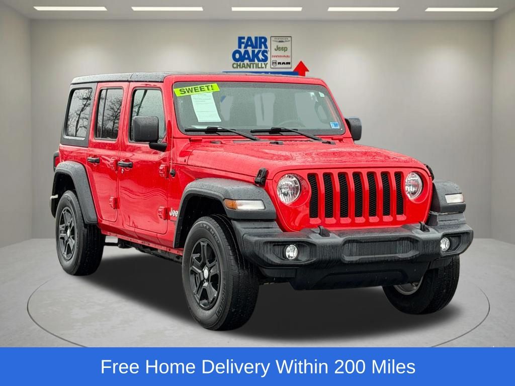 Firecracker Red Clearcoat 2020 Jeep Wrangler Unlimited Sport S 4WD SUV / Crossover Four-Wheel Drive 8-Speed Automatic