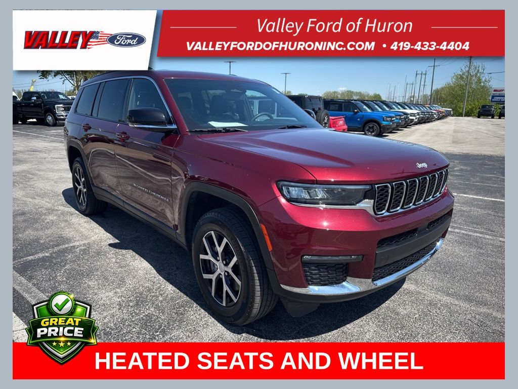 Velvet Red Pearlcoat 2024 Jeep Grand Cherokee L Limited 4WD SUV / Crossover Four-Wheel Drive 8-Speed Automatic