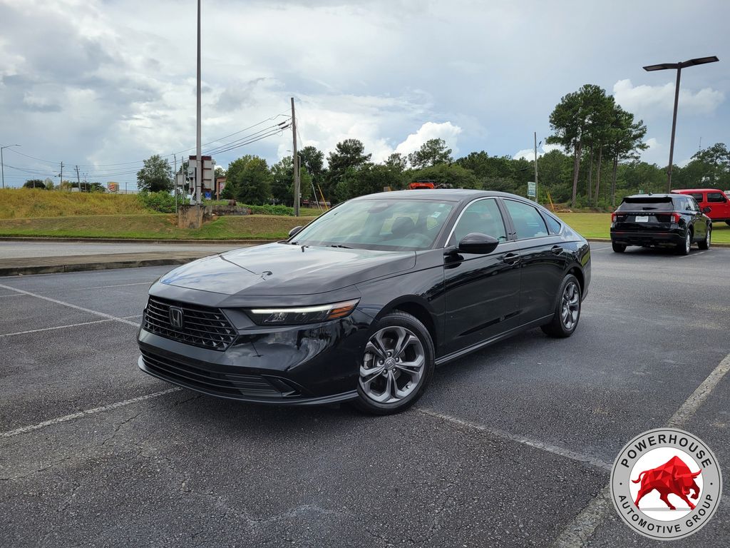 Black 2024 Honda Accord Sedan Front-Wheel Drive Continuously Variable Transmission