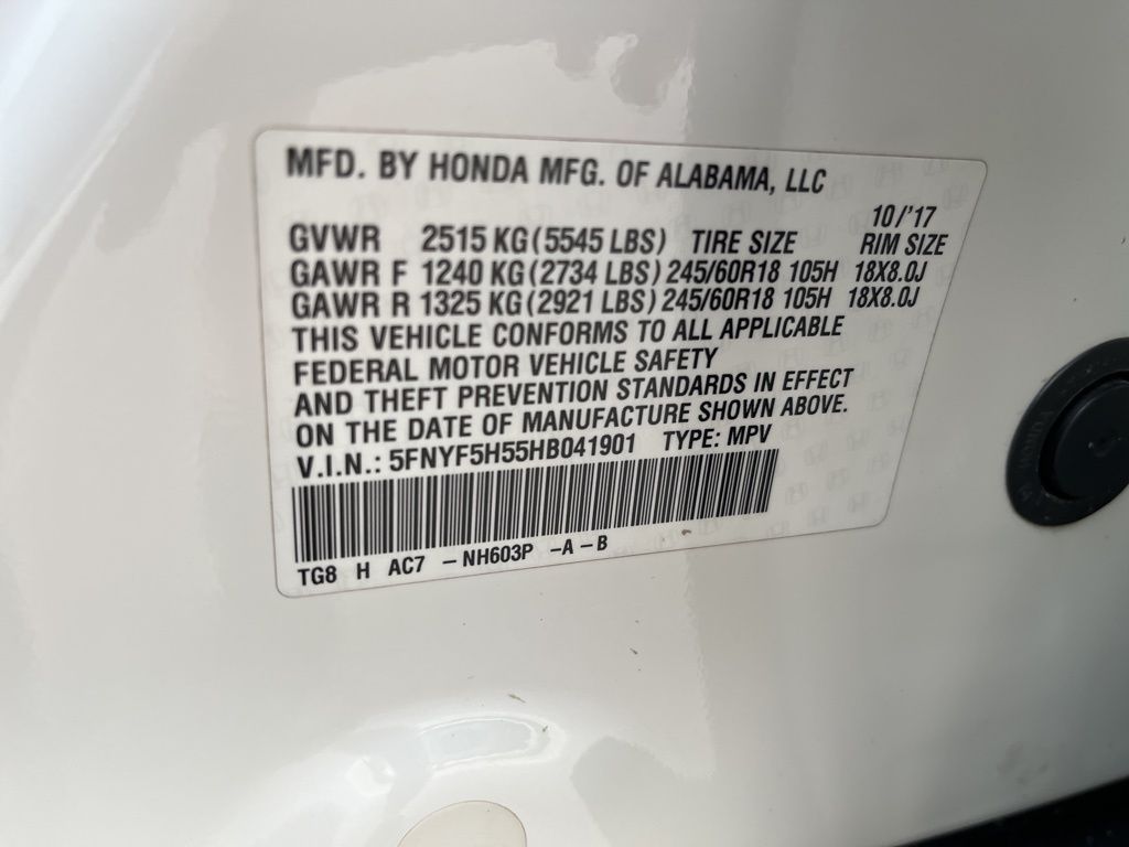 2017 Honda Pilot EX-L 11
