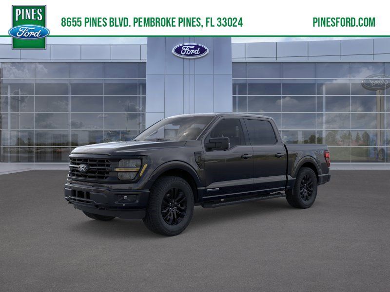Agate Black Metallic 2026 Ford F-150 XLT SuperCrew 4WD Pickup Truck Four-Wheel Drive Automatic