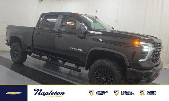 Black 2024 Chevrolet Silverado 2500HD Pickup Truck Four-Wheel Drive Automatic