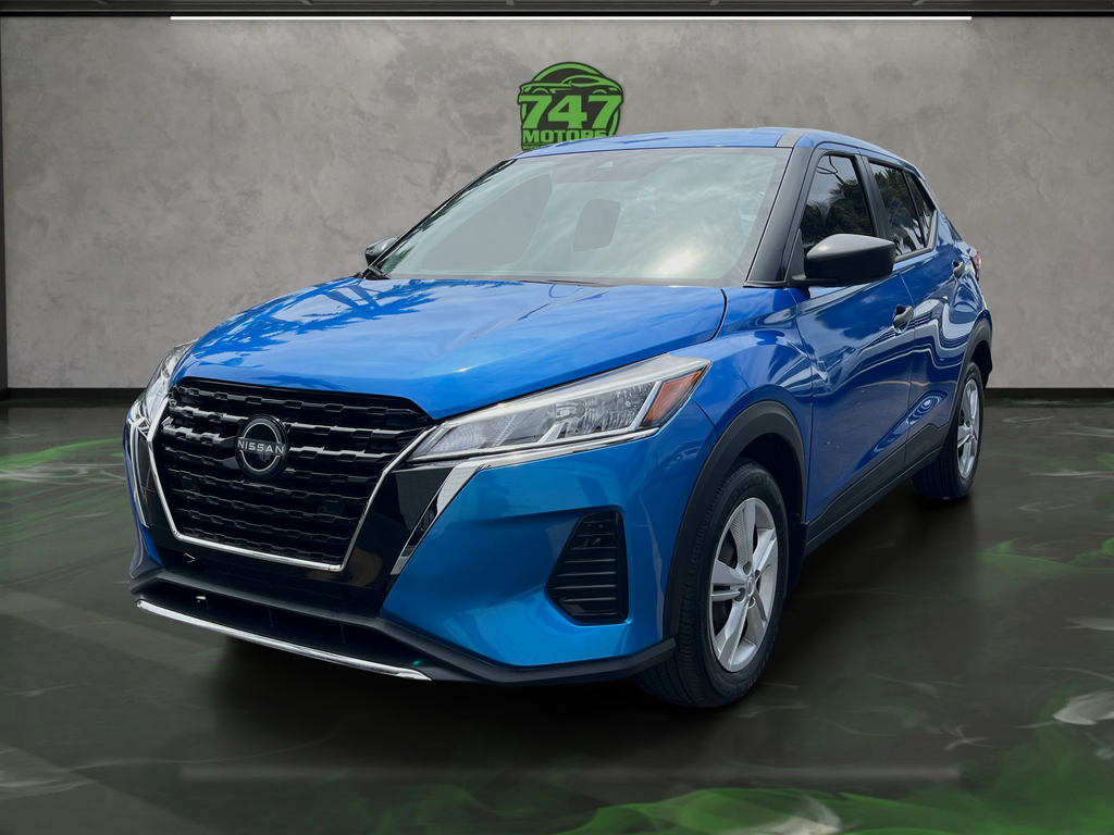 Electric Blue Metallic 2024 Nissan Kicks S FWD SUV / Crossover Front-Wheel Drive Continuously Variable Transmission