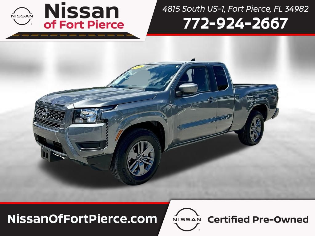 Gray (Gun Metallic) 2025 Nissan Frontier Pickup Truck 4X2 9-Speed Automatic Overdrive