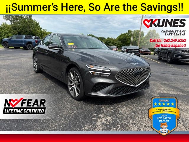 Makalu Gray 2025 Genesis G70 Sedan Rear-Wheel Drive 8-Speed Automatic