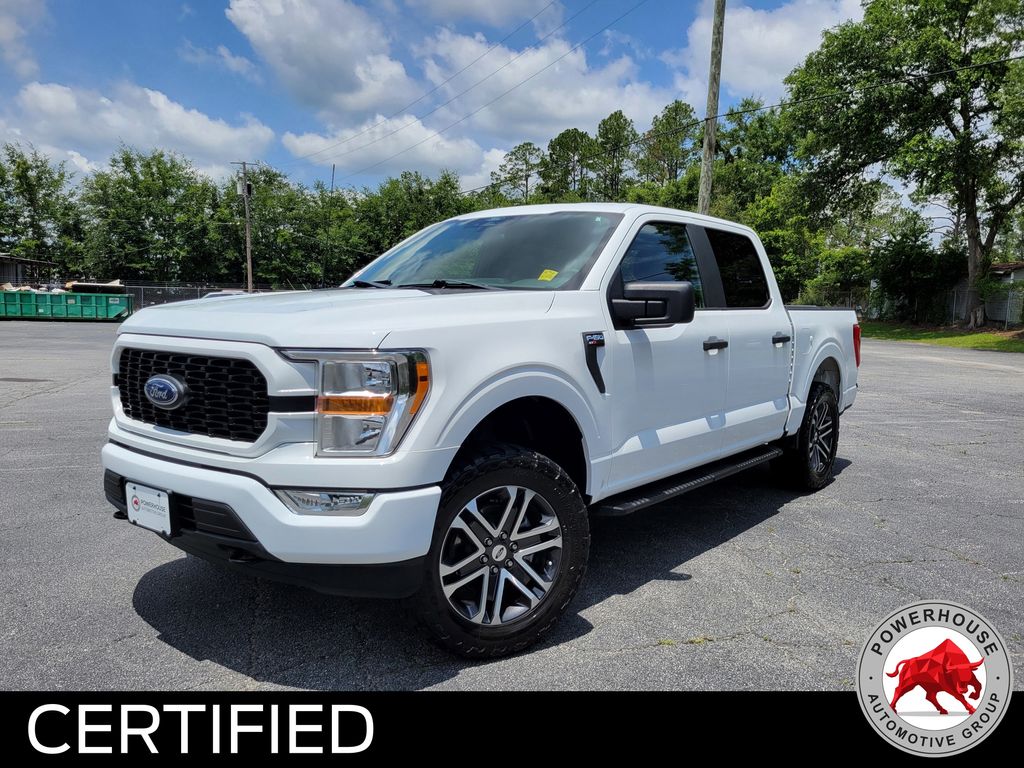 Oxford White 2022 Ford F-150 XL SuperCrew 4WD Pickup Truck Four-Wheel Drive Automatic