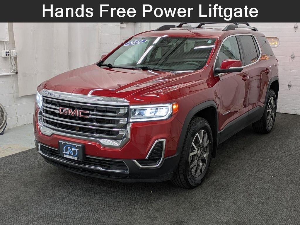 Cayenne Red Tintcoat 2022 GMC Acadia SLE AWD SUV / Crossover Four-Wheel Drive 9-Speed Automatic