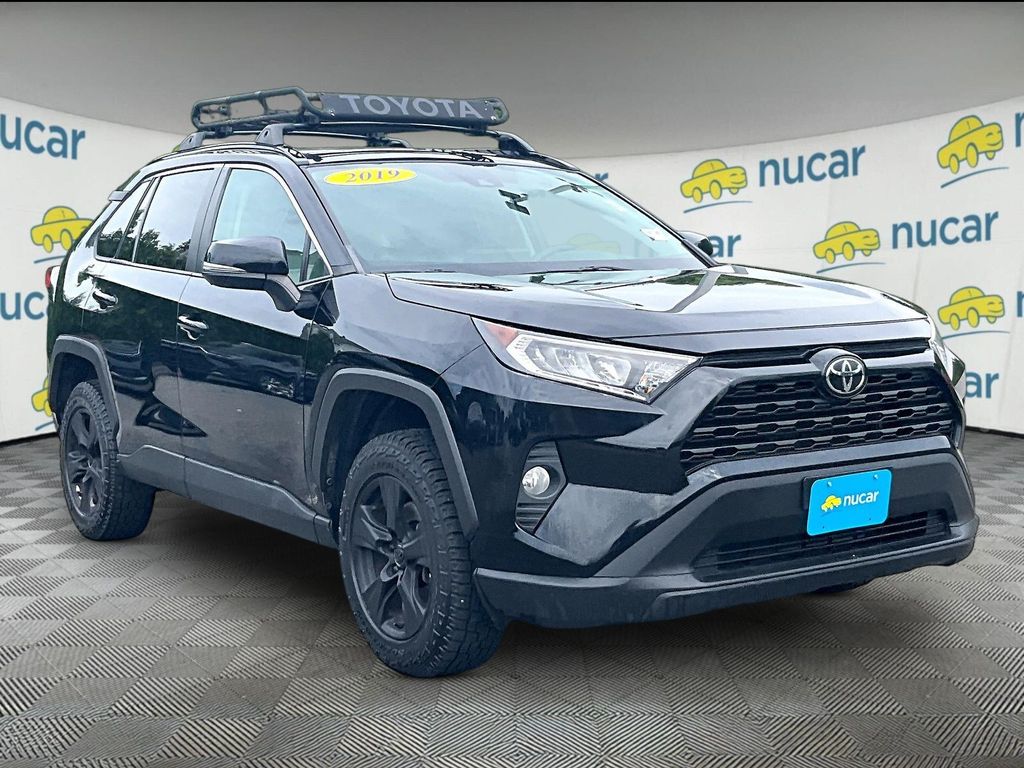 Midnight Black Metallic 2019 Toyota RAV4 SUV / Crossover All-Wheel Drive 8-Speed Automatic