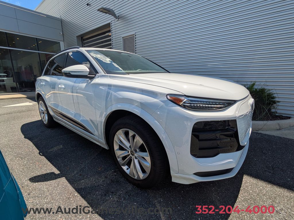 Glacier White 2025 Audi Q6 e-tron SUV / Crossover Rear-Wheel Drive Automatic