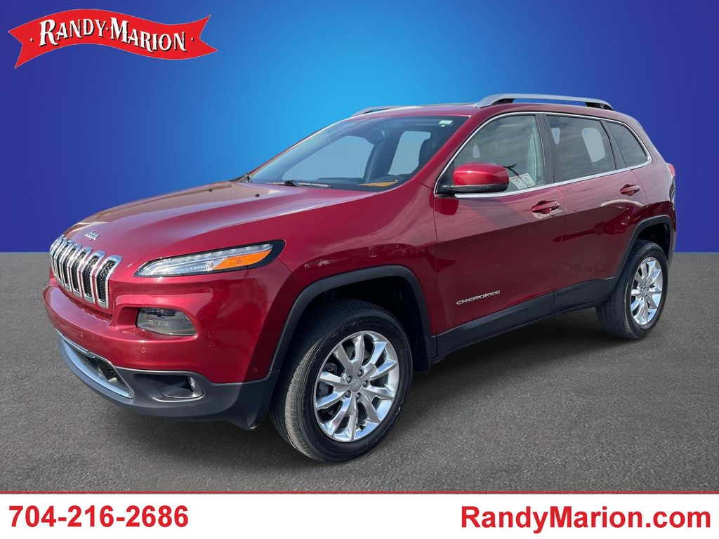 Deep Cherry Red Crystal Pearlcoat 2014 Jeep Cherokee Limited 4WD SUV / Crossover Four-Wheel Drive 9-Speed Automatic