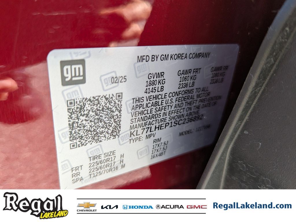 used 2025 Chevrolet Trax car, priced at $19,592