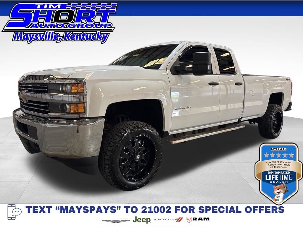 Summit White 2018 Chevrolet Silverado 2500HD Work Truck Double Cab 4WD Pickup Truck Four-Wheel Drive 6-Speed Automatic Overdrive