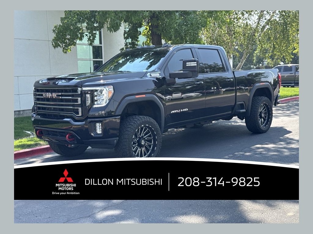 Black (Ebony Twilight Metallic) 2021 GMC Sierra 3500HD Pickup Truck Four-Wheel Drive Automatic