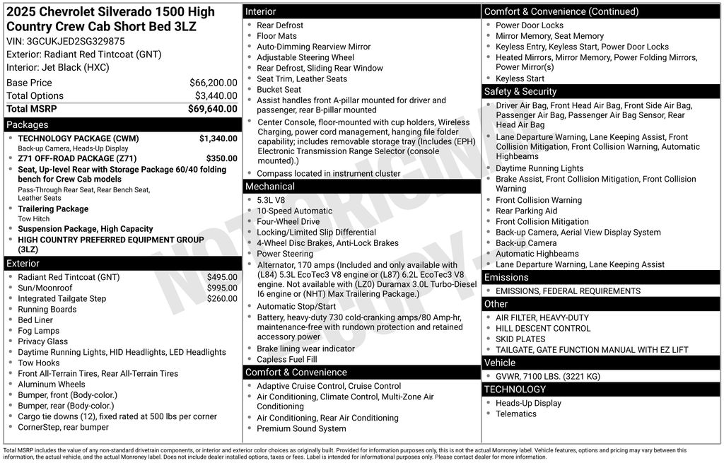 2025 Chevrolet Silverado 1500 High Country photo