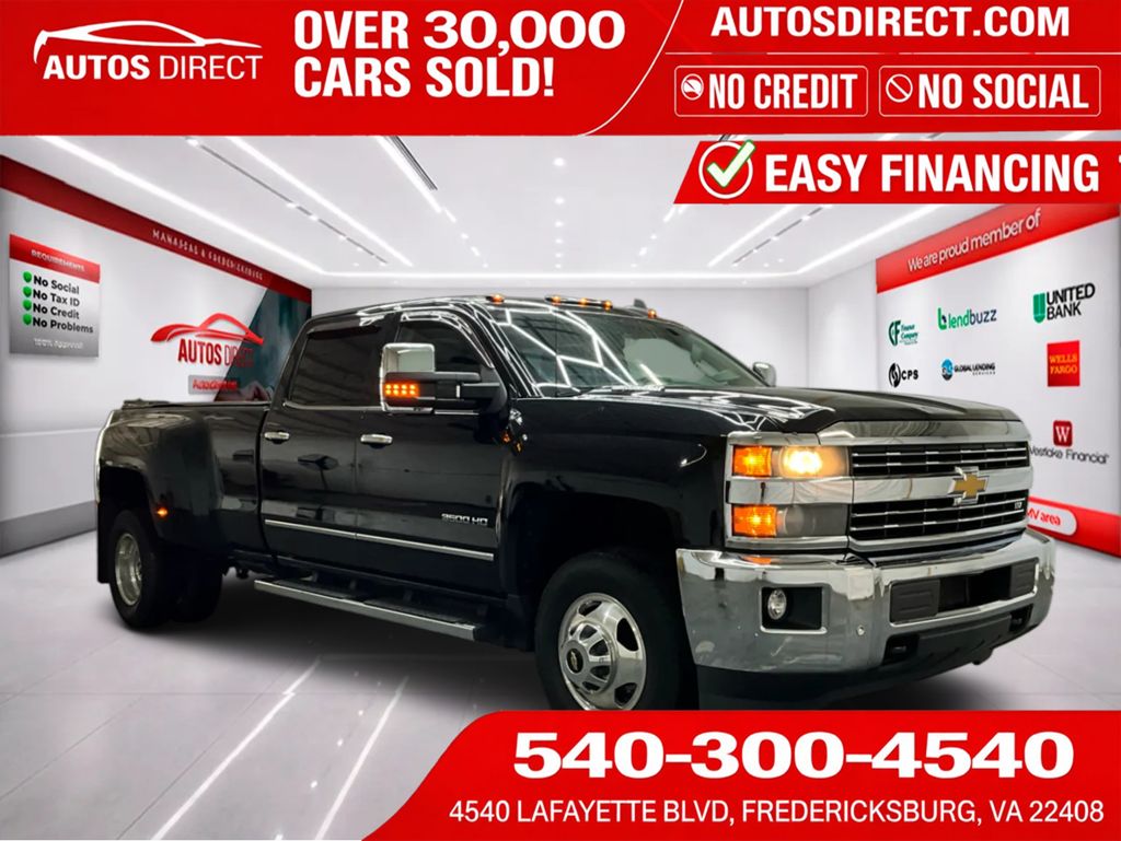 Black 2015 Chevrolet Silverado 3500HD Pickup Truck Four-Wheel Drive 6-Speed Automatic