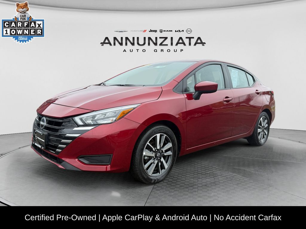 Red (Scarlet Ember Tintcoat) 2025 Nissan Versa Sedan Front-Wheel Drive Continuously Variable Transmission