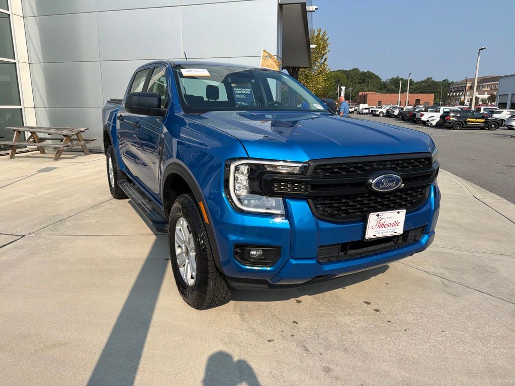 Velocity Blue Metallic 2024 Ford Ranger Pickup Truck Four-Wheel Drive Automatic