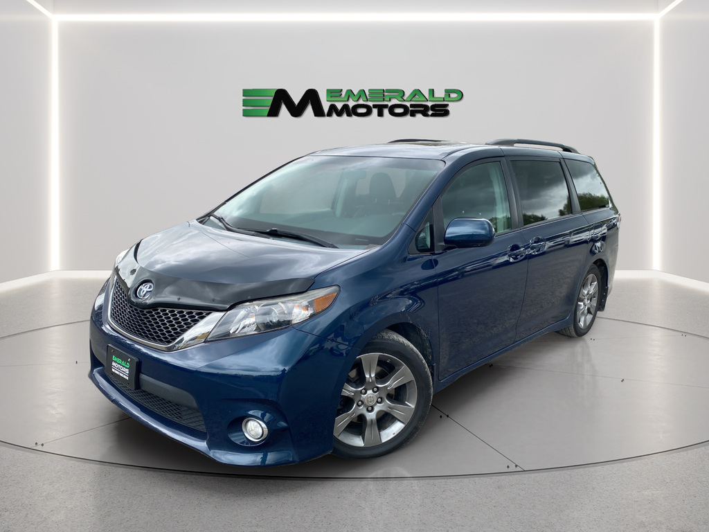 Blue 2012 Toyota Sienna SE 8-Passenger Minivan Front-Wheel Drive 6-Speed Automatic