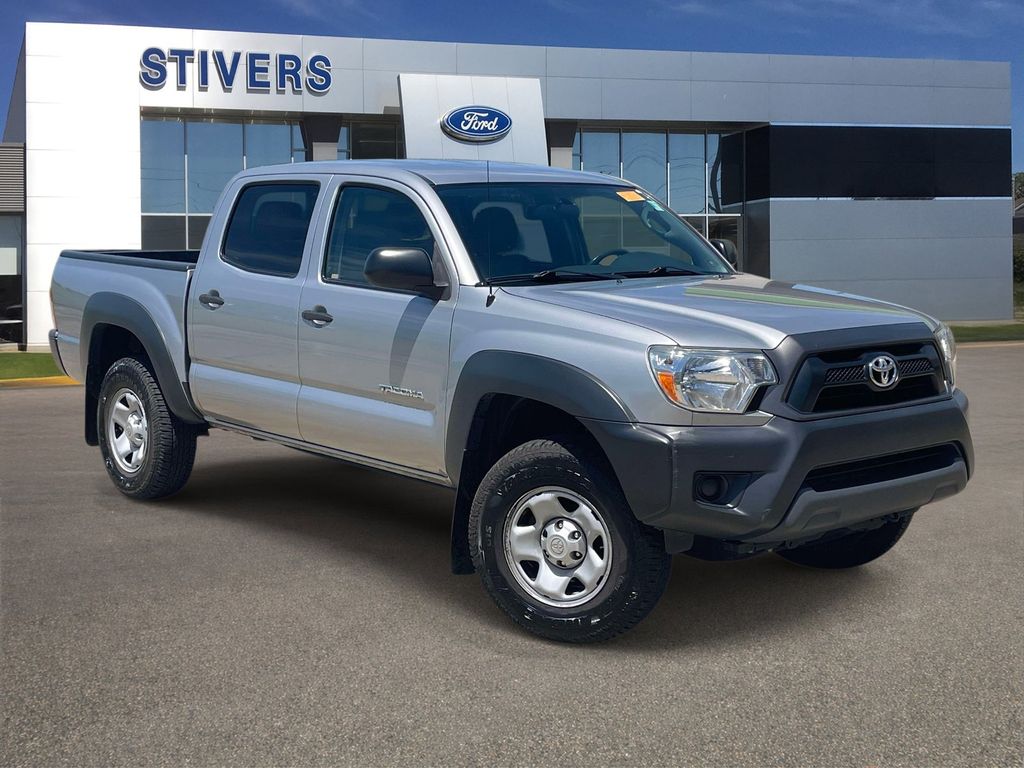 Silver Sky Metallic 2014 Toyota Tacoma PreRunner Double Cab SB Pickup Truck 4X2 4-Speed Automatic