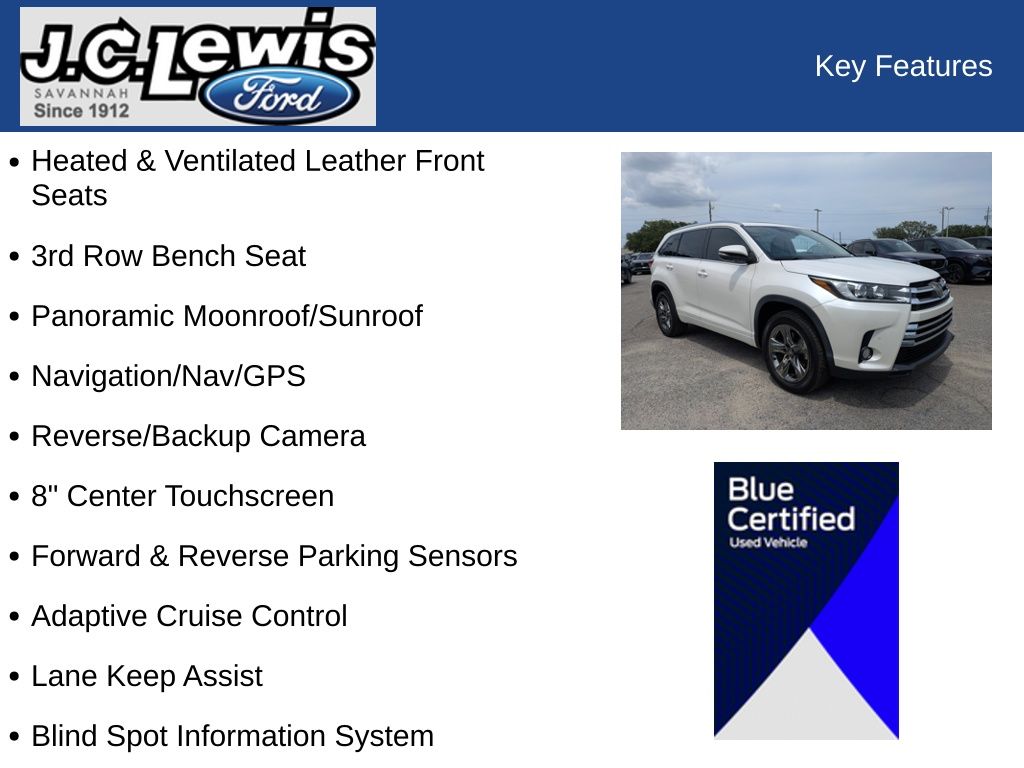 2018 Toyota Highlander Limited Platinum