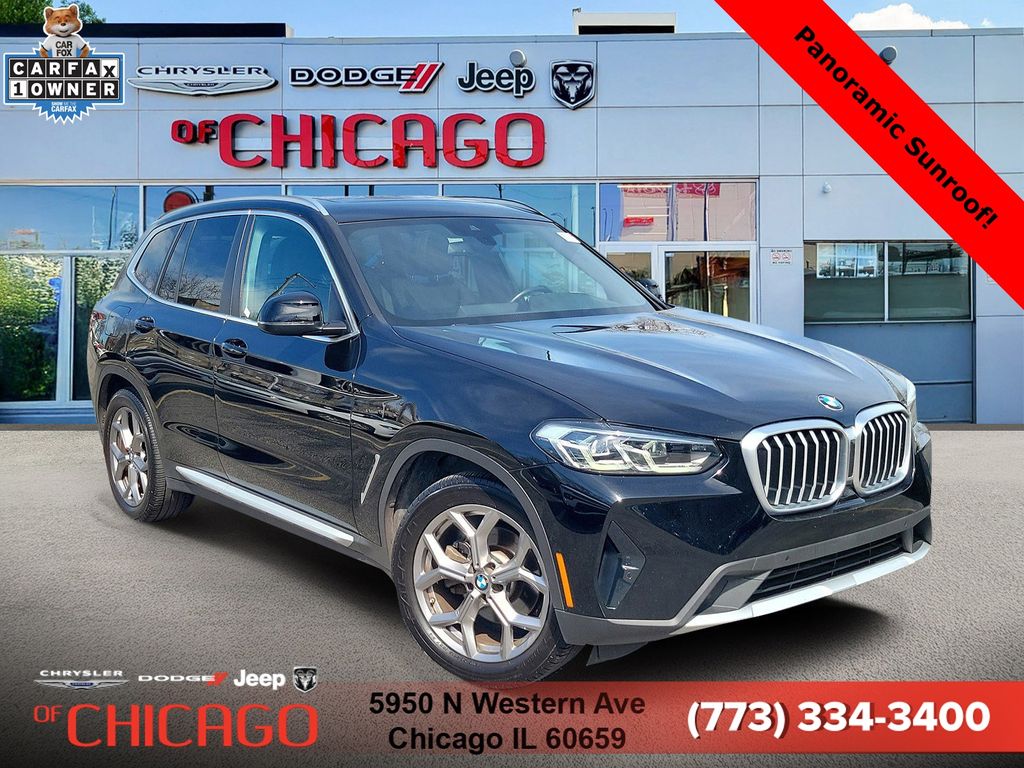 Jet Black 2023 BMW X3 sDrive30i RWD SUV / Crossover Rear-Wheel Drive 8-Speed Automatic