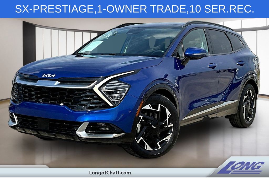 Sapphire Blue 2023 Kia Sportage SX Prestige FWD SUV / Crossover Front-Wheel Drive 8-Speed Automatic