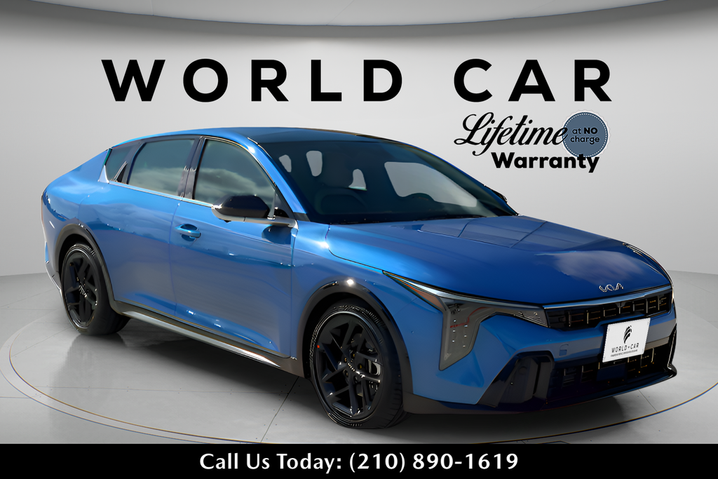 Wave Blue 2025 Kia K4 GT-Line Turbo FWD Sedan Front-Wheel Drive 8-Speed Automatic