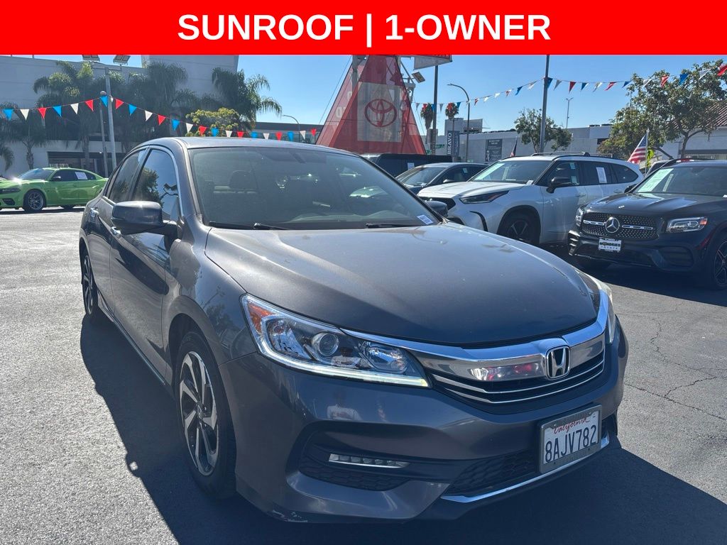 Gray (Modern Steel Metallic) 2017 Honda Accord Sedan Front-Wheel Drive Continuously Variable Transmission