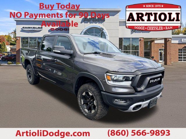Gray (Granite Crystal Metallic Clearcoat) 2021 RAM 1500 Pickup Truck Four-Wheel Drive 8-Speed Automatic