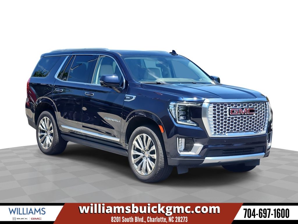 Midnight Blue Metallic 2021 GMC Yukon SUV / Crossover Four-Wheel Drive 10-Speed Automatic