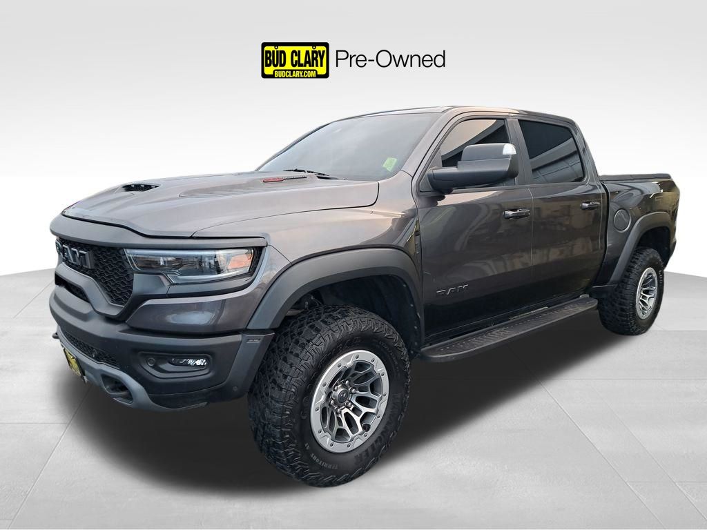 Gray (Granite Crystal Metallic Clearcoat) 2022 RAM 1500 TRX Crew Cab 4WD Pickup Truck All-Wheel Drive 8-Speed Automatic