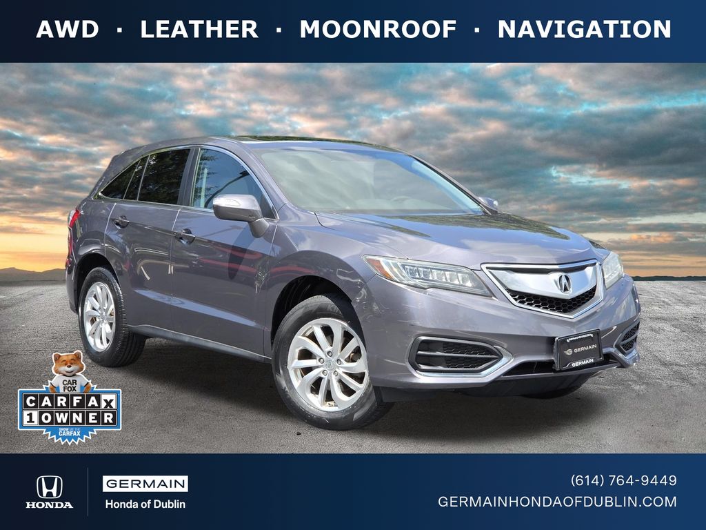 Gray (Modern Steel Metallic) 2018 Acura RDX SUV / Crossover All-Wheel Drive 6-Speed Automatic
