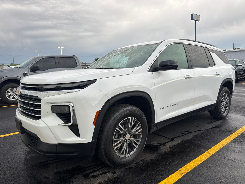 Summit White 2025 Chevrolet Traverse LT AWD SUV / Crossover Four-Wheel Drive 8-Speed Automatic