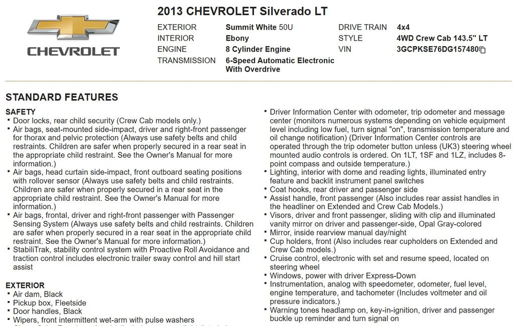 2013 Chevrolet Silverado 1500 LT photo
