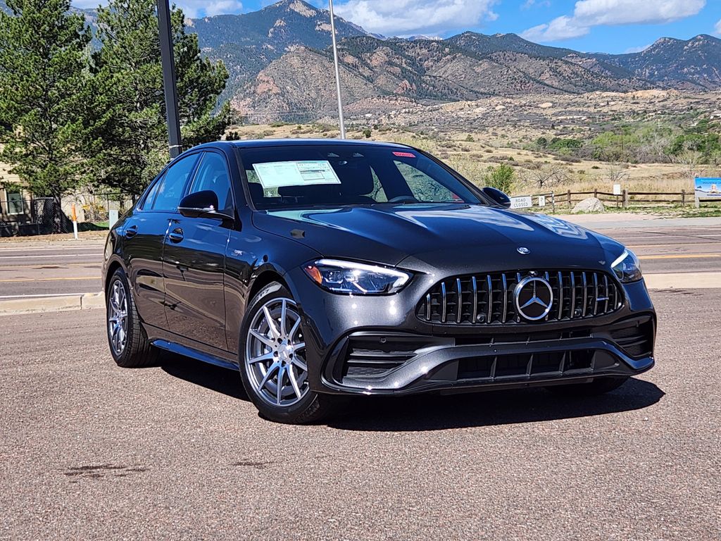 Gray 2026 Mercedes-Benz C-Class AMG C 43 4MATIC Sedan All-Wheel Drive 9-Speed Automatic