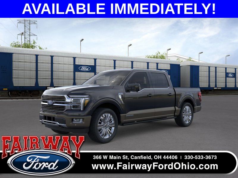 Agate Black Metallic 2026 Ford F-150 King Ranch SuperCrew 4WD Pickup Truck Four-Wheel Drive Automatic