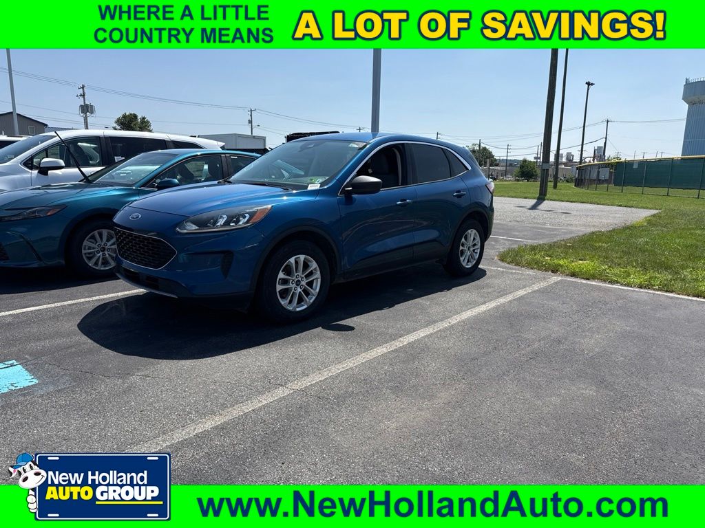Blue Metallic 2022 Ford Escape Hybrid SUV / Crossover All-Wheel Drive Continuously Variable Transmission