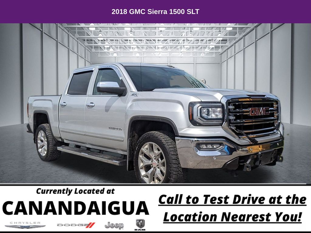 Quicksilver Metallic 2018 GMC Sierra 1500 Pickup Truck Four-Wheel Drive 6-Speed Automatic Overdrive