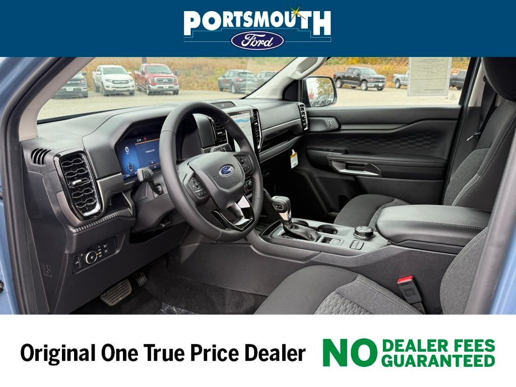 Blue (Azure Gray Metallic) 2025 Ford Ranger XLT SuperCrew 4WD Pickup Truck Four-Wheel Drive Automatic