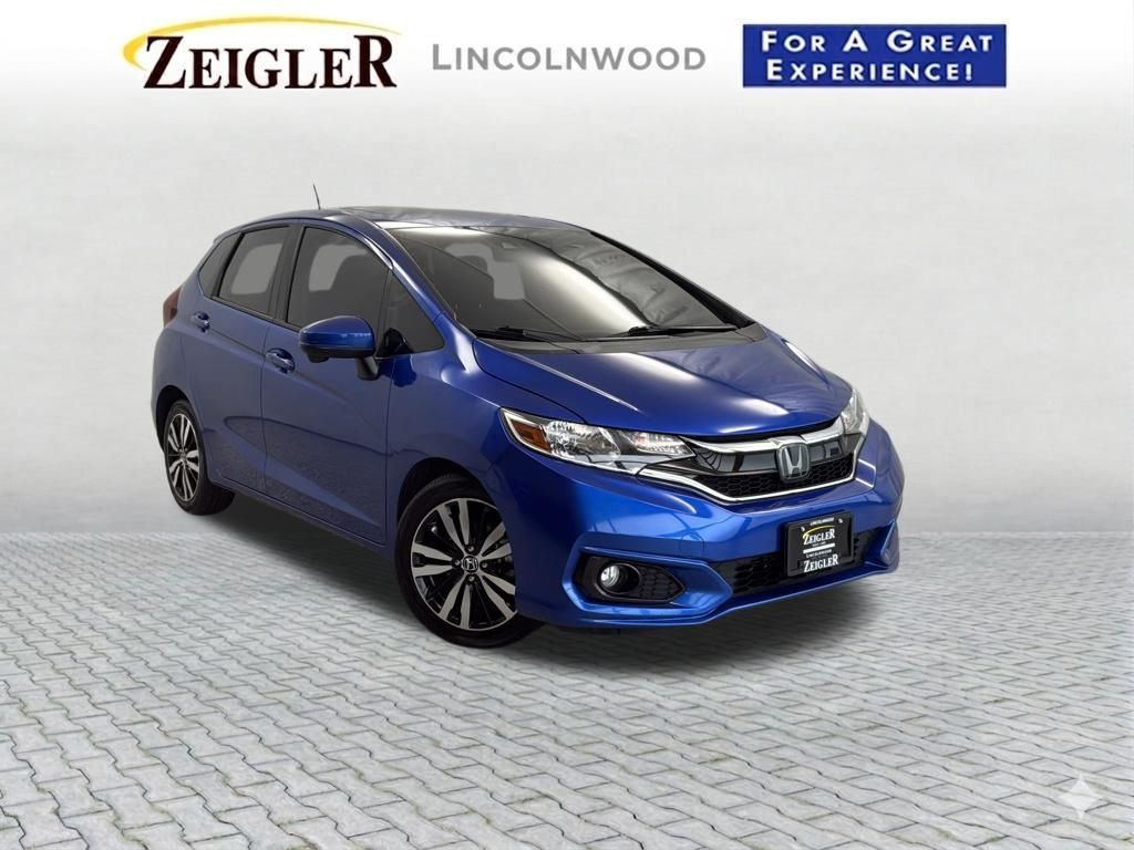 Aegean Blue Metallic 2019 Honda Fit EX FWD Hatchback Front-Wheel Drive Continuously Variable Transmission