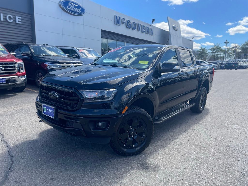 Shadow Black 2022 Ford Ranger Lariat SuperCrew 4WD Pickup Truck Four-Wheel Drive Automatic