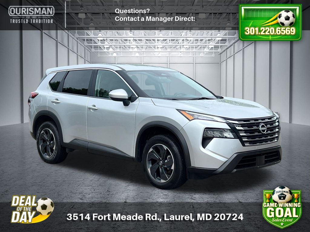 Brilliant Silver Metallic 2024 Nissan Rogue SUV / Crossover All-Wheel Drive Continuously Variable Transmission
