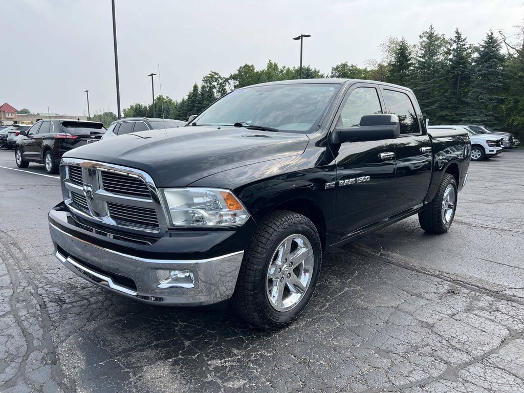 Black Clearcoat 2012 RAM 1500 Pickup Truck Four-Wheel Drive 6-Speed Automatic