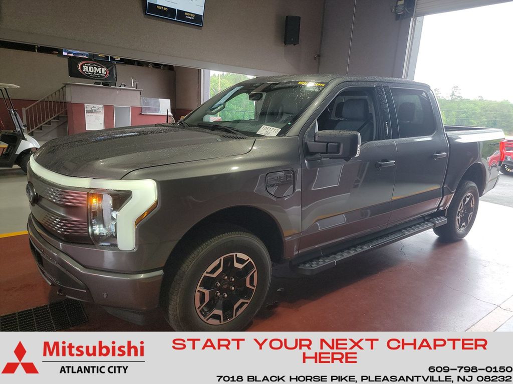 Carbonized Gray Metallic 2023 Ford F-150 Lightning Pickup Truck All-Wheel Drive Automatic