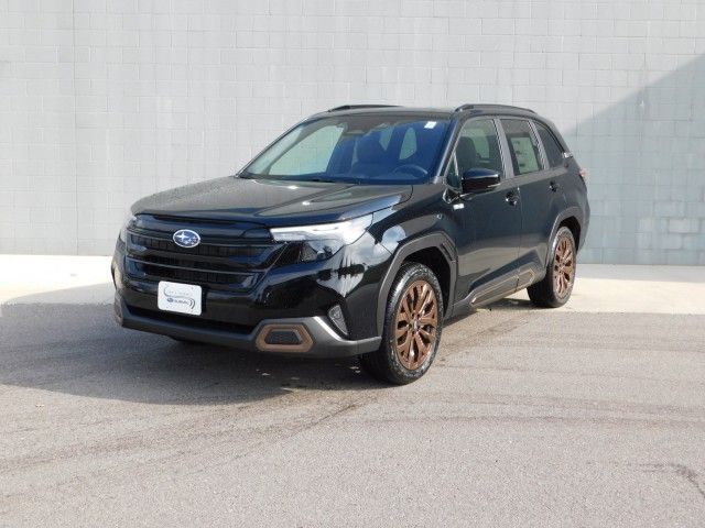 Crystal Black Silica 2025 Subaru Forester Hybrid SUV / Crossover All-Wheel Drive Continuously Variable Transmission