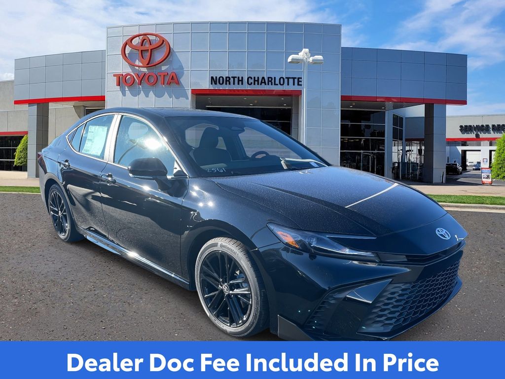 Midnight Black 2026 Toyota Camry SE FWD Sedan Front-Wheel Drive Continuously Variable Transmission
