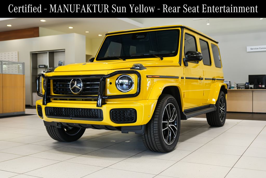 MANUFAKTUR Sun Yellow Non-Metallic 2026 Mercedes-Benz G-Class G 550 4MATIC SUV / Crossover All-Wheel Drive 9-Speed Automatic