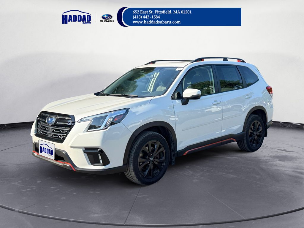 Crystal White Pearl 2023 Subaru Forester SUV / Crossover All-Wheel Drive Continuously Variable Transmission
