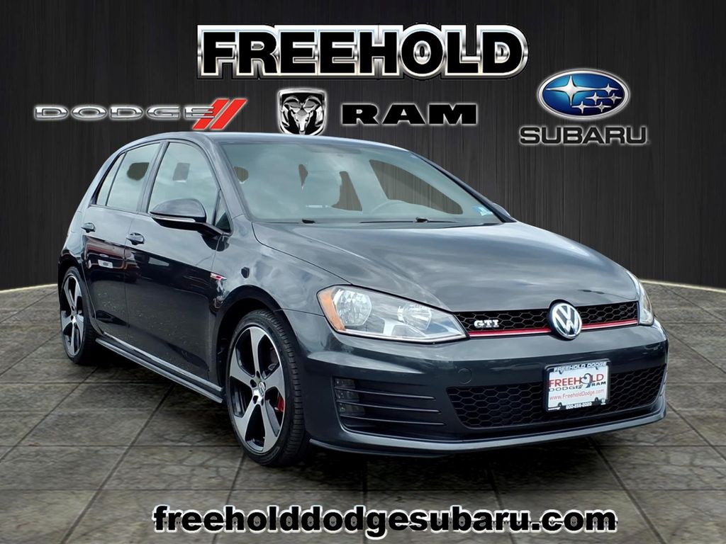 Gray 2016 Volkswagen Golf GTI Hatchback 6-Speed Manual